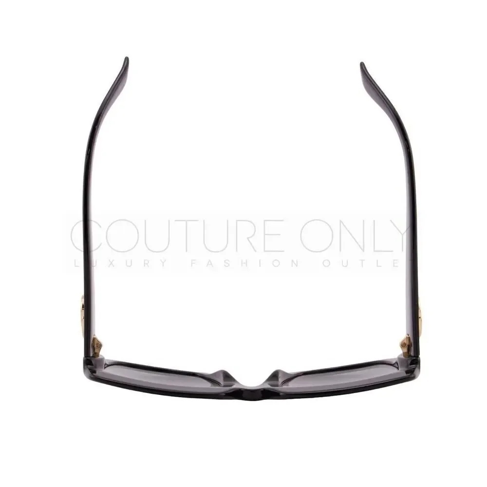 New Gucci Women Sunglasses Black Oversized Square GG0053SN-001 Gray Gradient - Picture 10 of 12